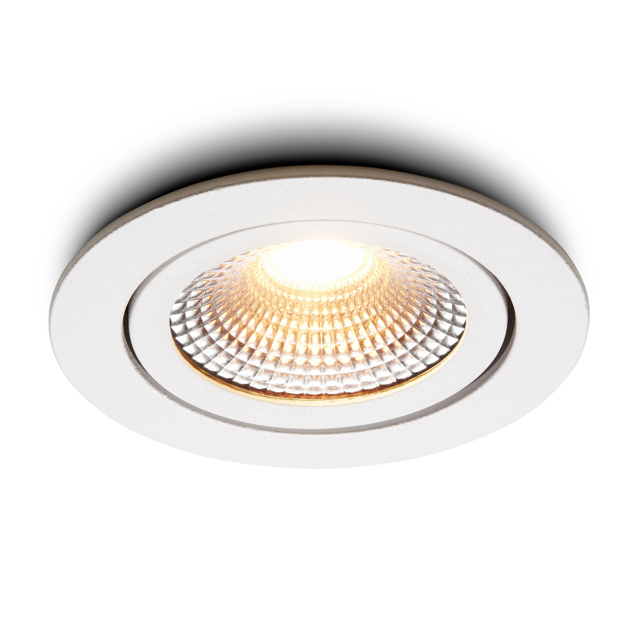 LED-inbouwspot Vivaro wit 5W dimbaar IP54 2700K plafond - Led Wereld